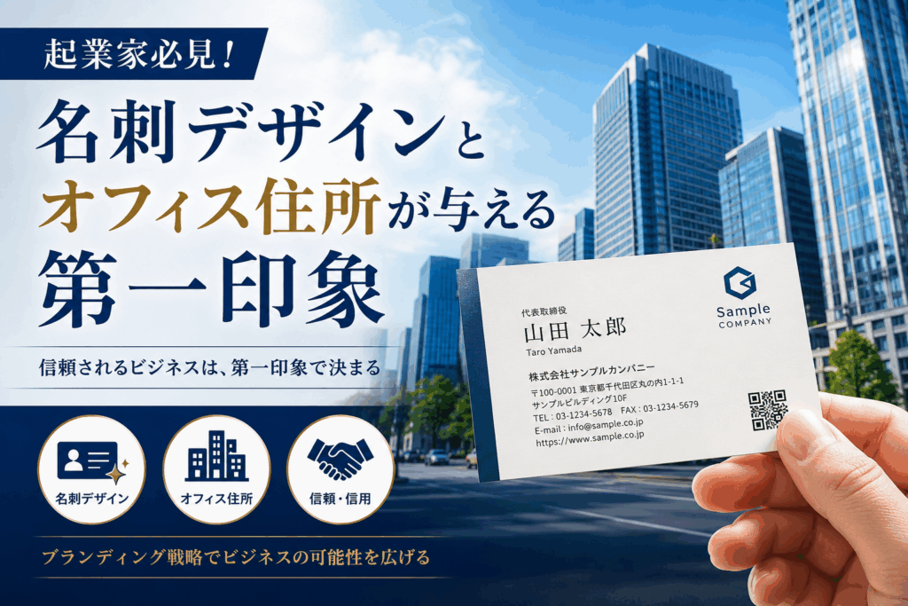 起業家必見！名刺デザインとオフィス住所が与える第一印象